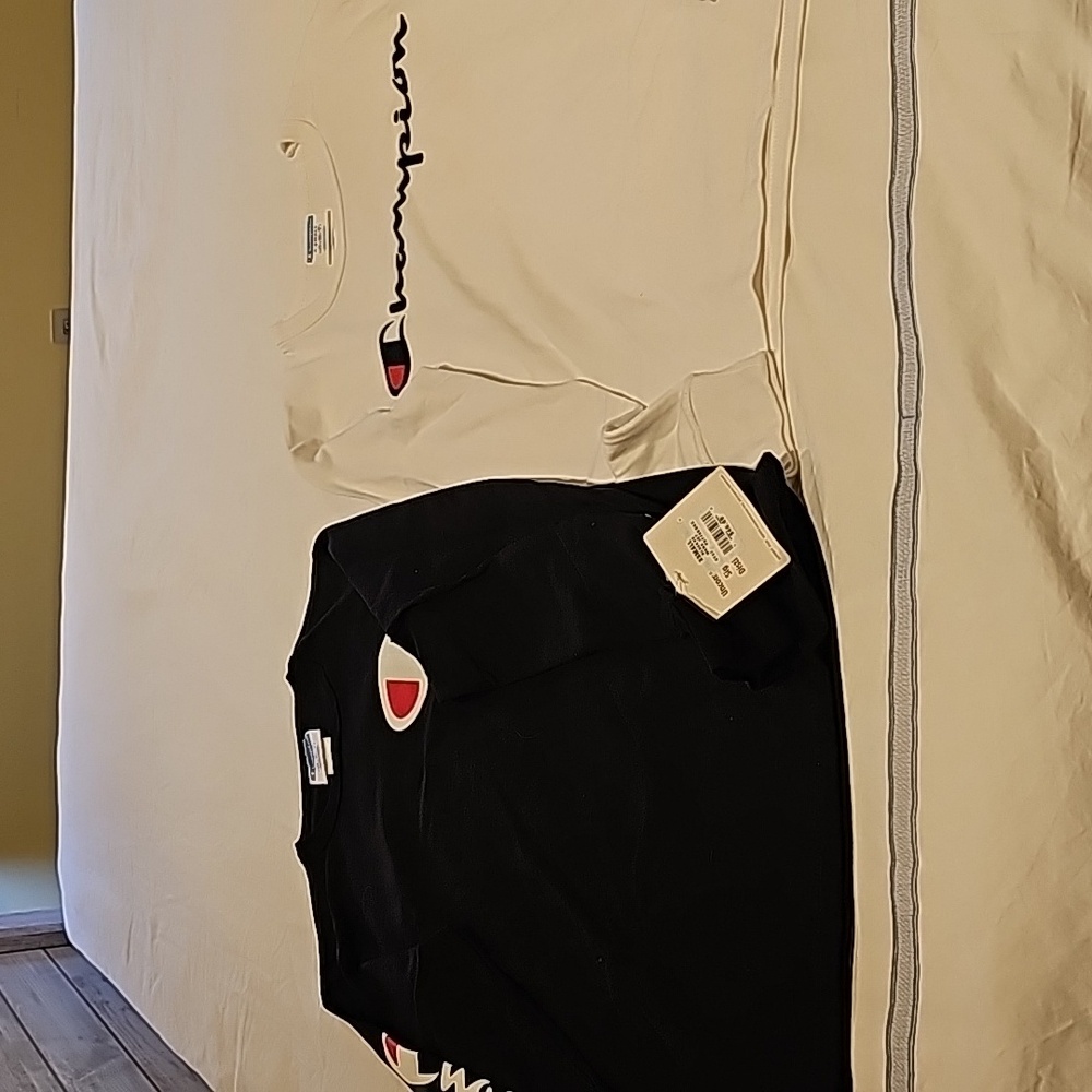 Two men's BNWT Champion Heritage Long Sleeve tee shirts